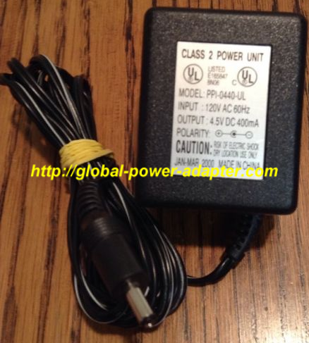 New PPI-0440-UL AC Adapter 4.5V DC 400mA PPI0440UL New PPI-0440-UL AC Adapter 4.5V DC 400mA PPI0440UL